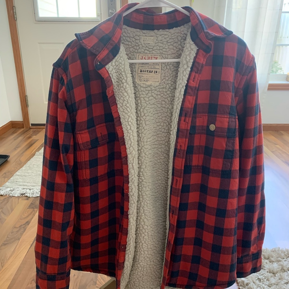 J CREW FLANNEL - Sherpa lining